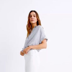 Madewell Blue and White stripe Central Shirt